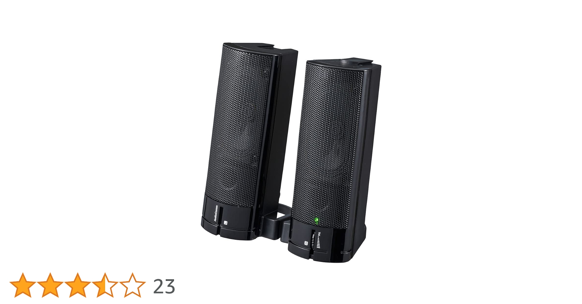 ASUS 有線スピーカー 2個セット オーム電機 一体型2.1chスピーカーシステム 03-0785 1個 - アスクル